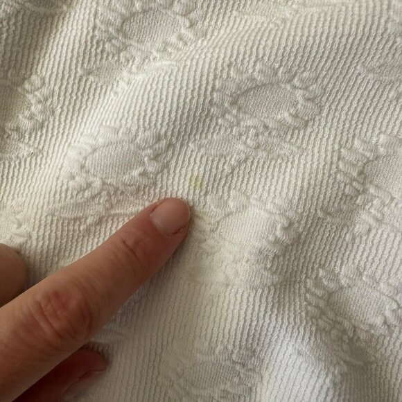 Vintage Teddi Embroidered White Polo With Floral & House Design Short Sleeve - Picture 4 of 13